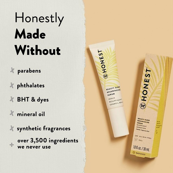 Honest Beauty Sleep Resurfacing Serum 1oz - Picture 3 of 3